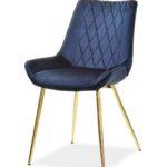 Oblazinjen jedilni stol Lugano Velvet 1
