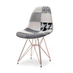 Oblazinjen jedilni stol Frida Patchwork 1