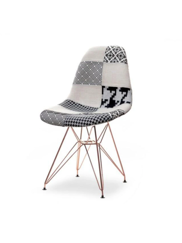 Oblazinjen jedilni stol Frida Patchwork