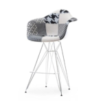 Oblazinjen barski stol Frida II Patchwork 1