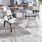 Oblazinjen jedilni stol Frida Patchwork 7