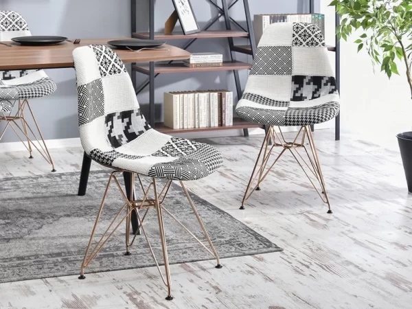 Oblazinjen jedilni stol Frida Patchwork - Image 4