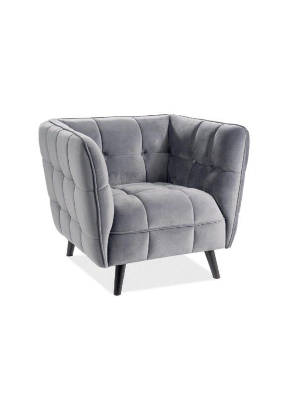 Oblazinjen fotelj Reina Velvet