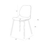 Plastični gostinski stol stol Asia 19