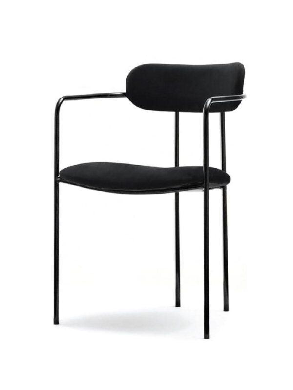 Oblazinjen jedilni stol Odissa Black