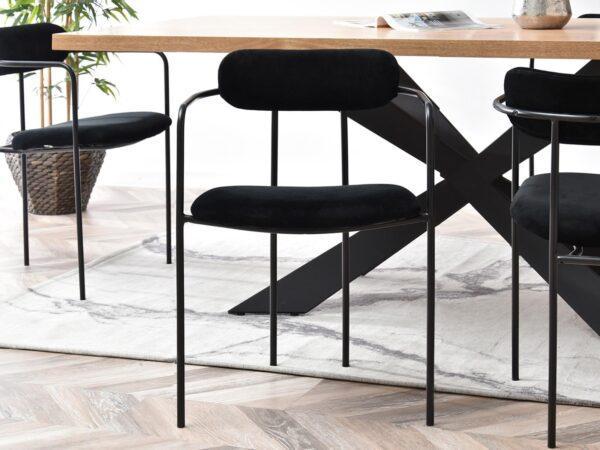 Oblazinjen jedilni stol Odissa Black - Image 10