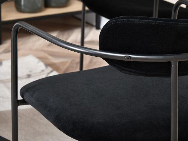 Oblazinjen jedilni stol Odissa Black - Image 12