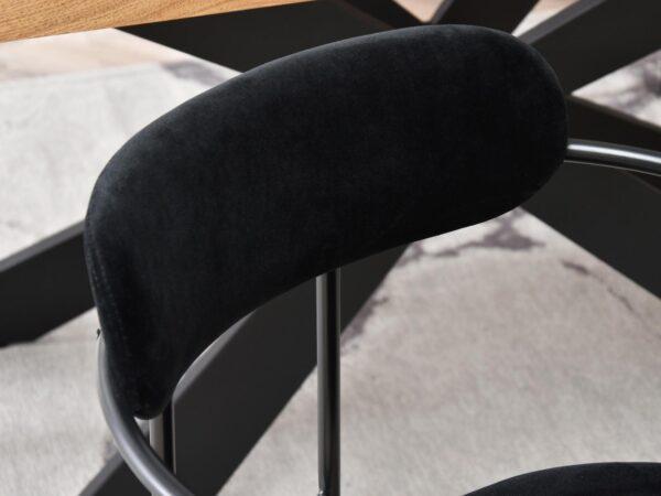 Oblazinjen jedilni stol Odissa Black - Image 13