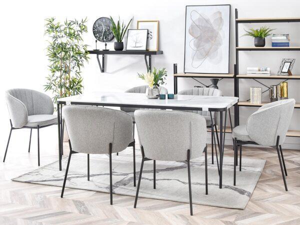 Oblazinjen jedilni stol Malek Black - Image 10