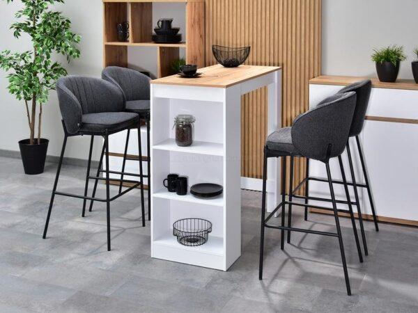 Oblazinjen barski stol Malek II Black - Image 14
