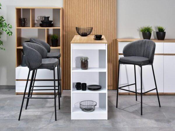 Oblazinjen barski stol Malek II Black - Image 15