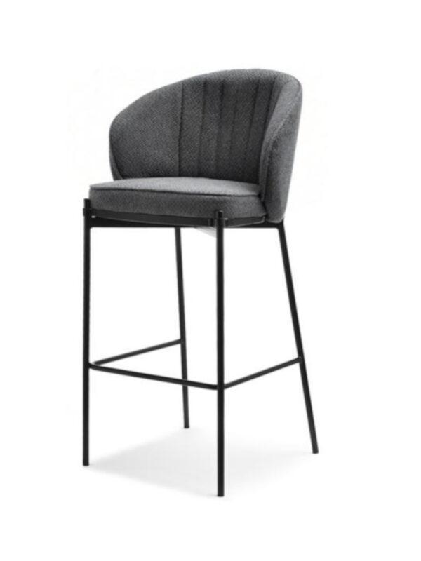 Oblazinjen barski stol Malek II Black