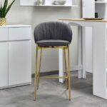 Oblazinjen barski stol Malek Gold II 9
