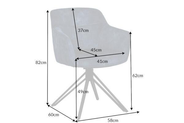 Oblazinjen jedilni stol Glee - Image 7