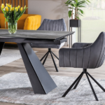 Keramična jedilna miza Petal 160 Grey 29