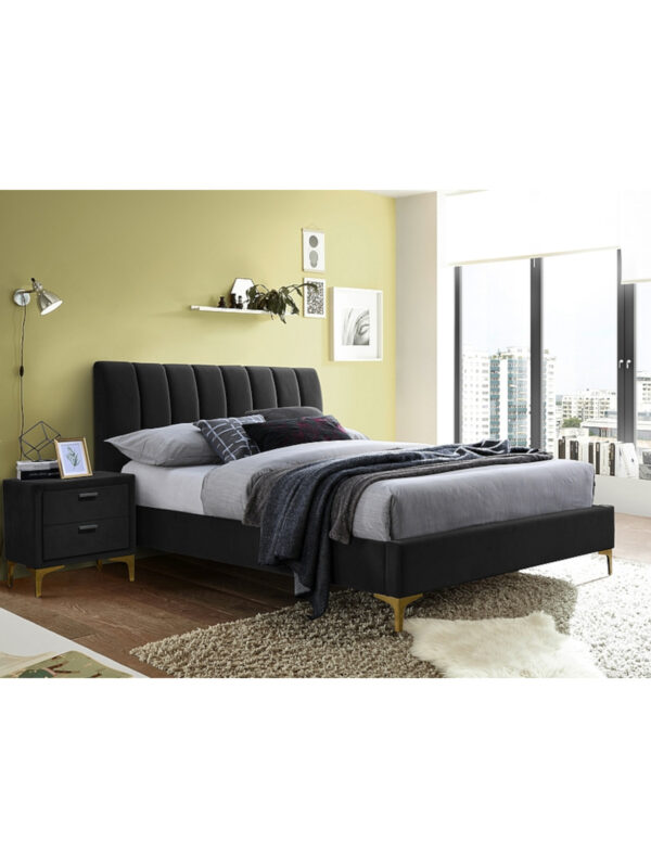 Postelja 160x200 Saselo Velvet