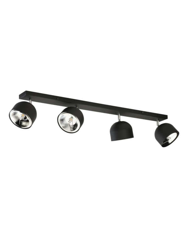 Stropna svetilka Vale Quattro Black