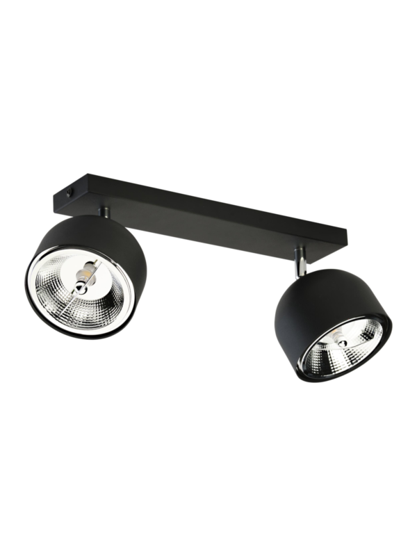 Stropna svetilka Vale Duo Black