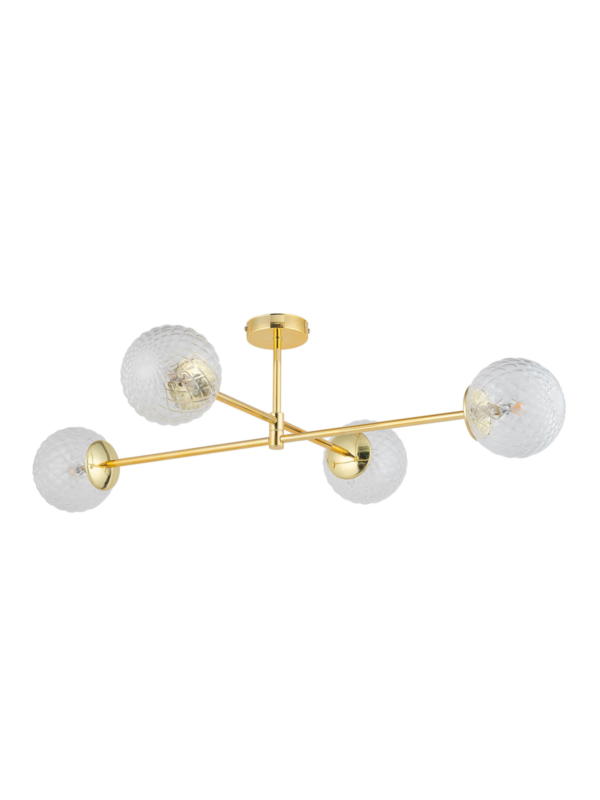 Stropna svetilka Madox Gold Quattro