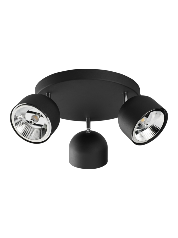Stropna svetilka Vale Tre Black