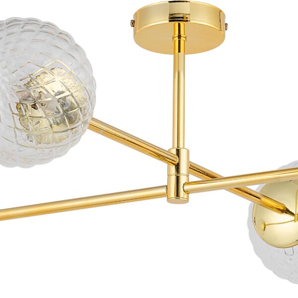 Stropna svetilka Madox Gold Quattro - Image 2