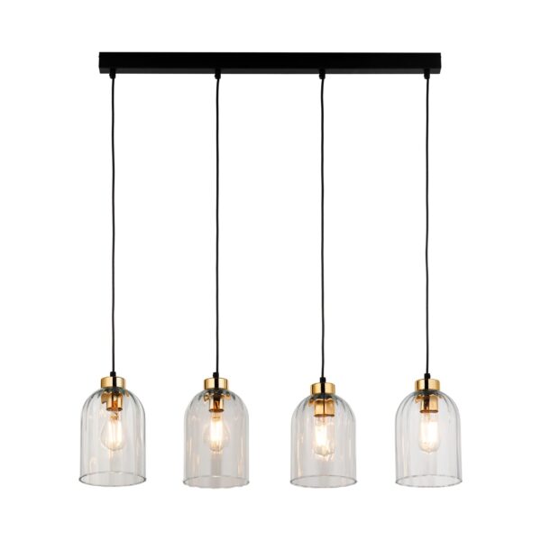 Viseča svetilka Miso Quattro Transparent - Image 4