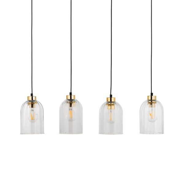 Viseča svetilka Miso Quattro Transparent - Image 6