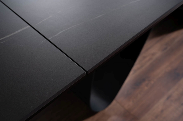 Keramična jedilna miza Sahara Black 160 - Image 3