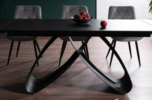 Keramična jedilna miza Sahara Black 160 - Image 7