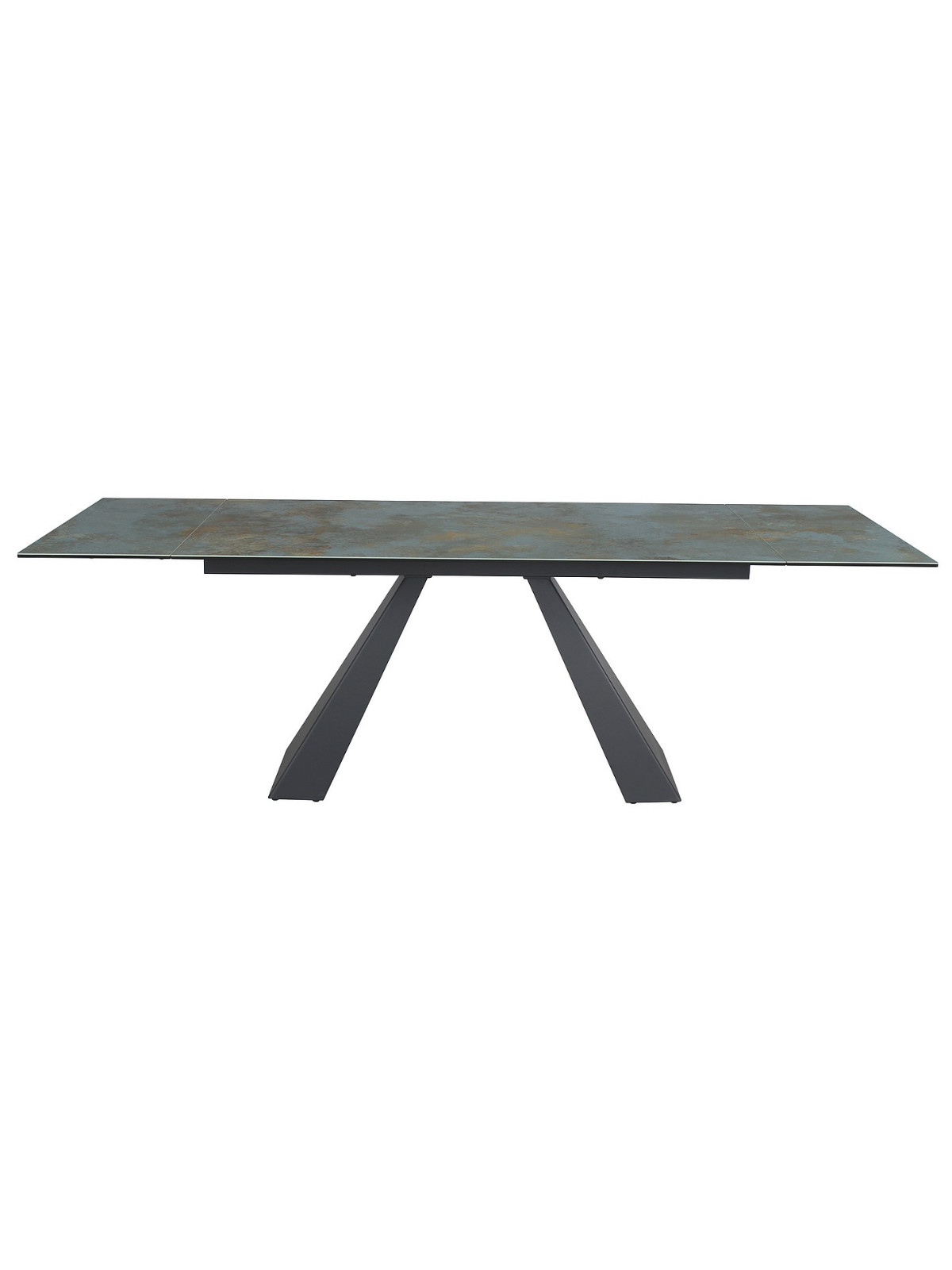 Blagovaonski stol Petal 160 cm tirkizne boje