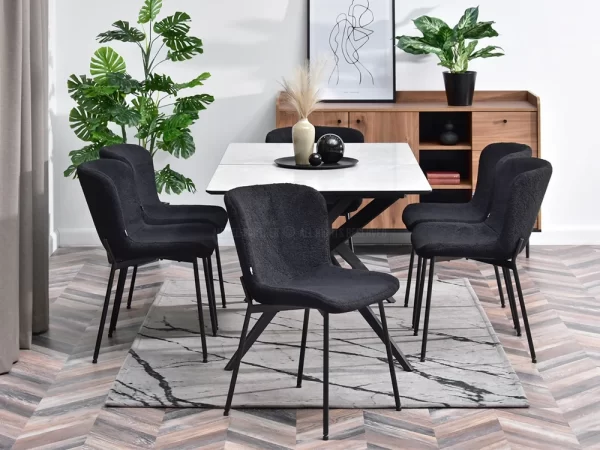 Oblazinjen jedilni stol Fabric - Image 5