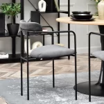 Oblazinjen jedilni stol Odissa Black 23