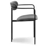 Oblazinjen jedilni stol Odissa Black 5