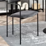 Oblazinjen jedilni stol Odissa Black 13
