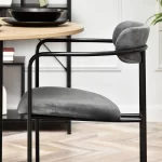 Oblazinjen jedilni stol Odissa Black 17