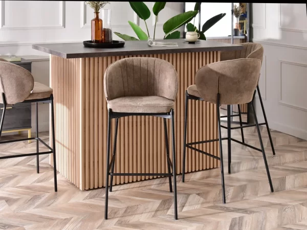 Oblazinjen jedilni stol Malek Black - Image 11