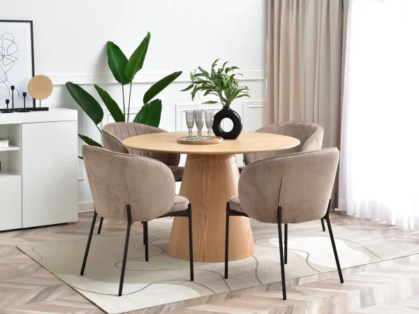 Oblazinjen jedilni stol Malek Black - Image 19