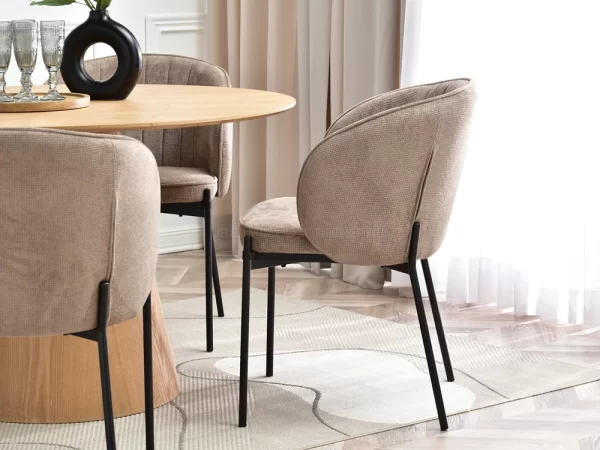Oblazinjen jedilni stol Malek Black - Image 12