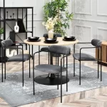 Oblazinjen jedilni stol Odissa Black 27
