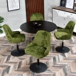 Oblazinjen jedilni stol Tadeo 9