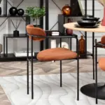 Oblazinjen jedilni stol Odissa Black 11