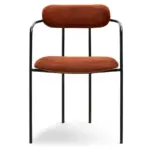 Oblazinjen jedilni stol Odissa Black 3