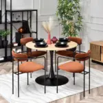 Oblazinjen jedilni stol Odissa Black 15