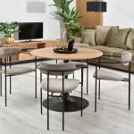 Oblazinjen jedilni stol Odissa Black 9