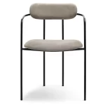 Oblazinjen jedilni stol Odissa Black 3