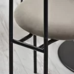 Oblazinjen jedilni stol Odissa Black 19