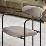 Oblazinjen jedilni stol Odissa Black 23