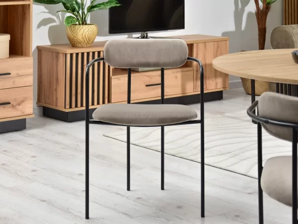 Oblazinjen jedilni stol Odissa Black - Image 13