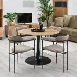 Oblazinjen jedilni stol Odissa Black 13