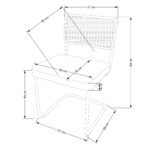 Oblazinjen gostinski stol stol Livre 3